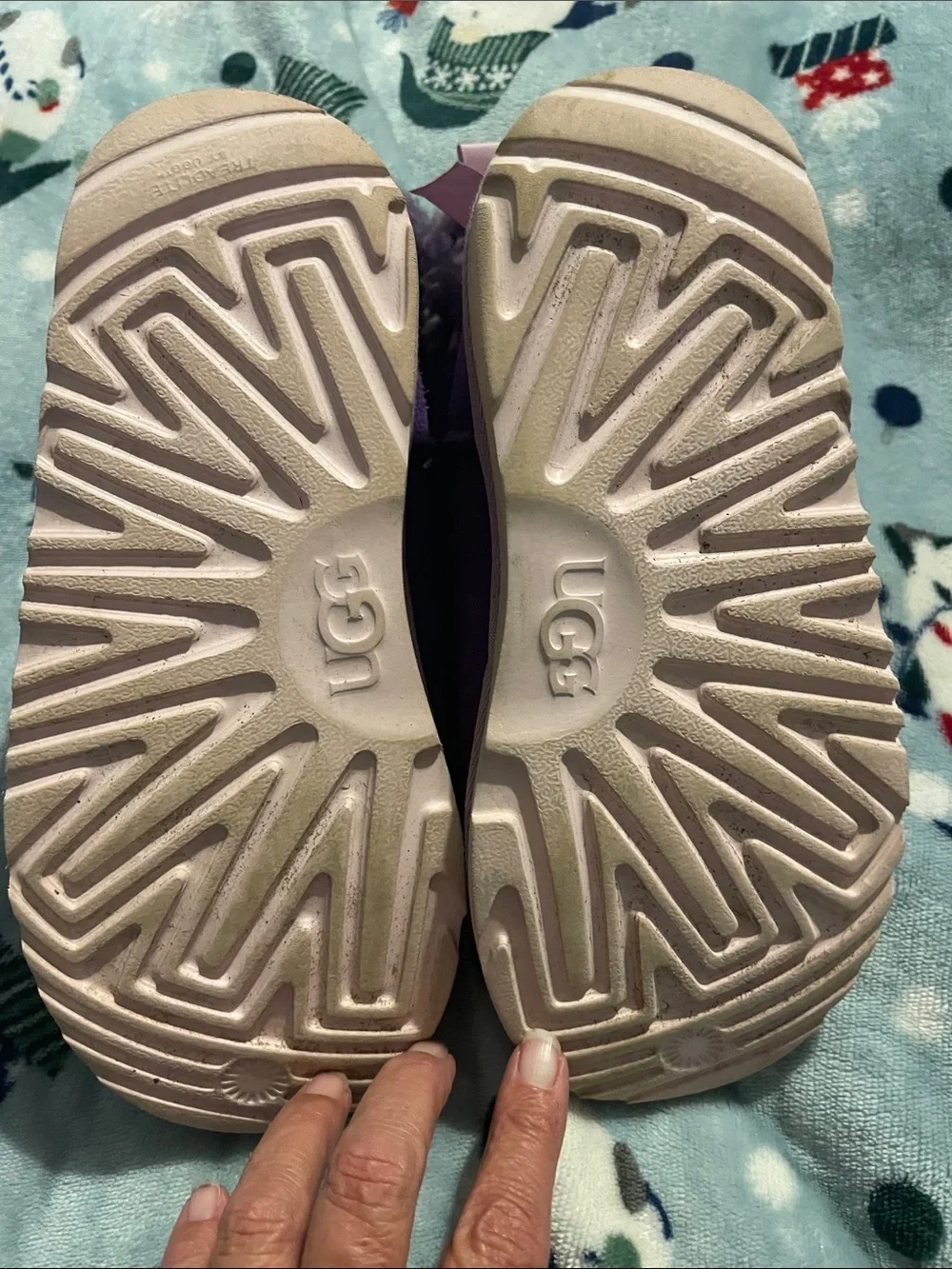 UGG Purple Shearling Kids Boots